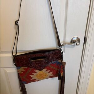 Bohemian Multicolor Fringe Shoulder Bag